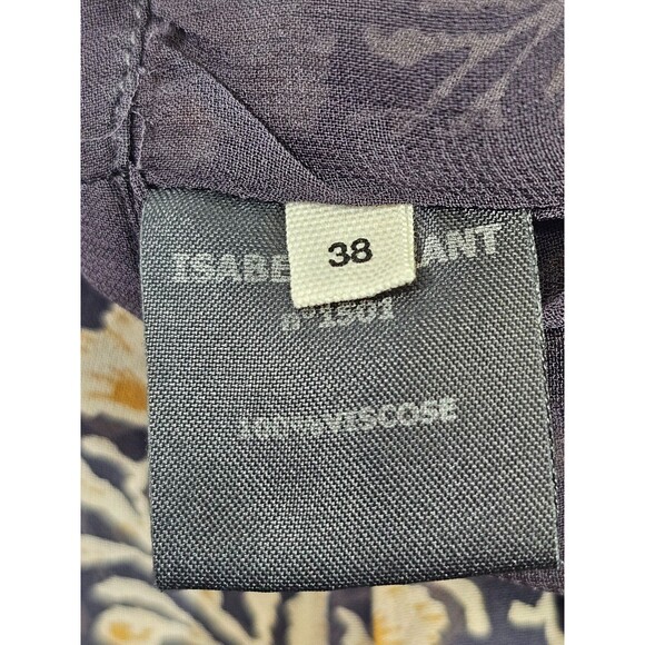 DMS Women's 38 ISABEL MARANT ETOILE Hilari Skirt in Viscose Silky Ruffle Black - Picture 8 of 9